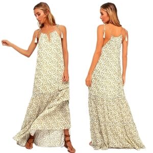 Lost + Wander Sunflower Prairie Maxi Dress